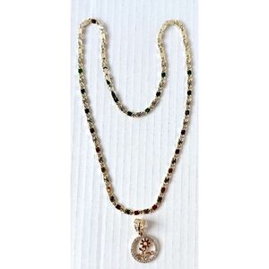 Medal‎ with Chain 24" Laminated Gold For Mom New